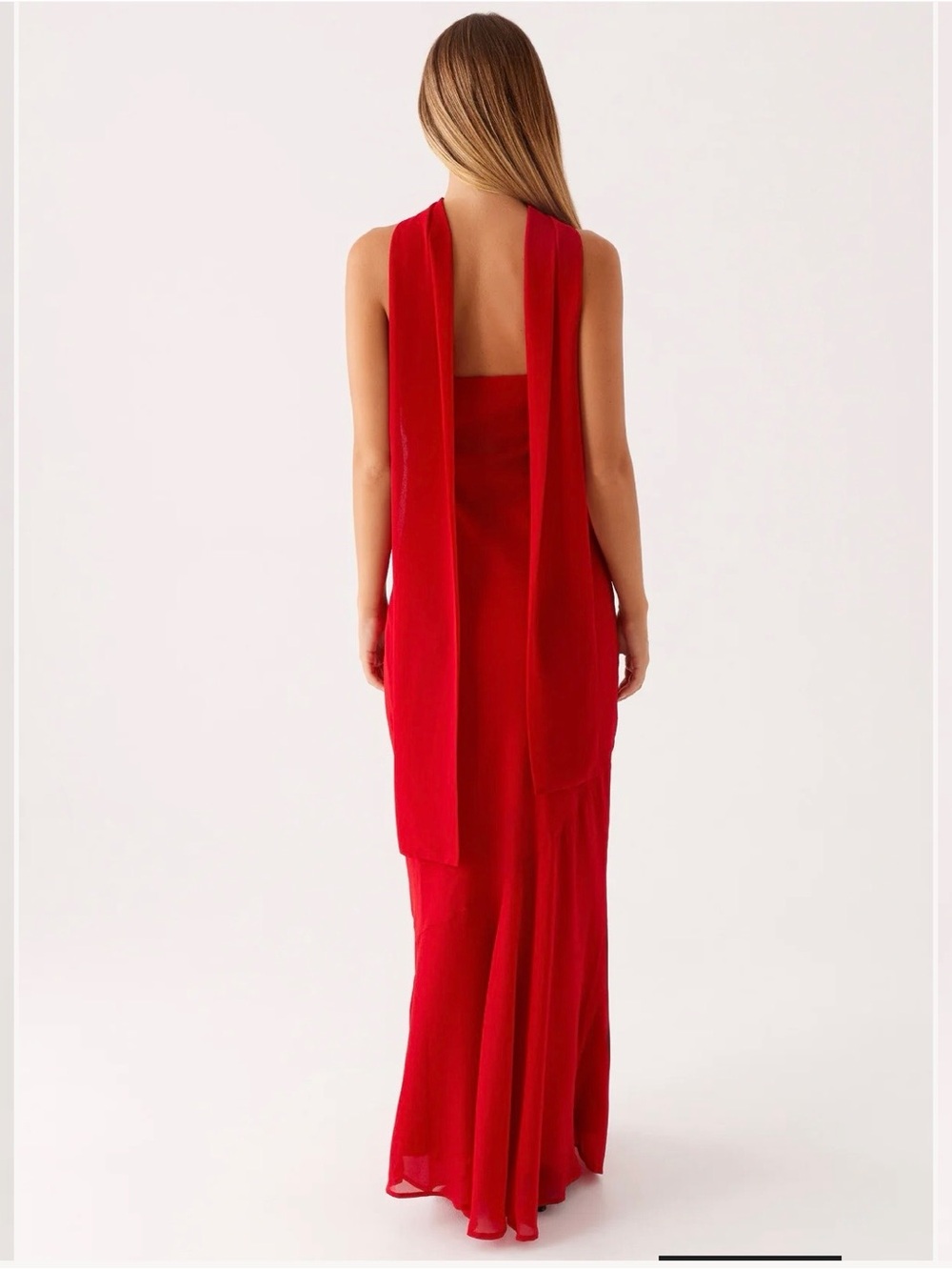 Peppermayo Red Strapless Choker Gown - Picture 2 of 7